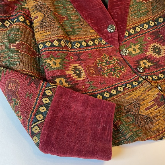 Vintage southwestern tapestry jacket - Picture 5 of 8